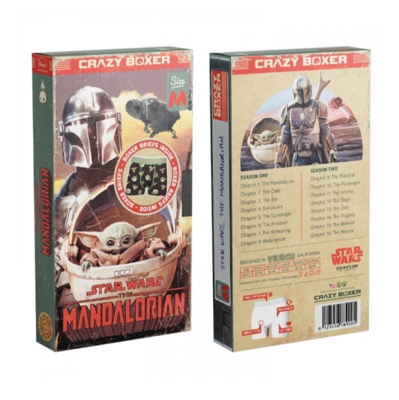 CRAZY BOXER STAR WARS' THE MANDALORIAN BOXER BRIEFS SIZE L - Picture 2 of 7